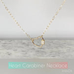 Heart Carabiner Lock Necklace