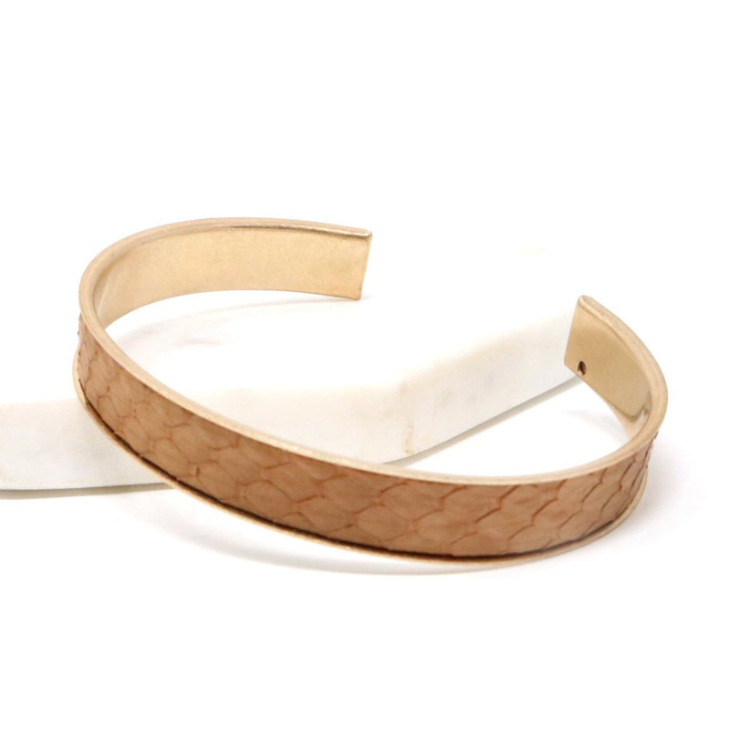 Leather Adjustable Cuff Bracelet - Bauble Sky