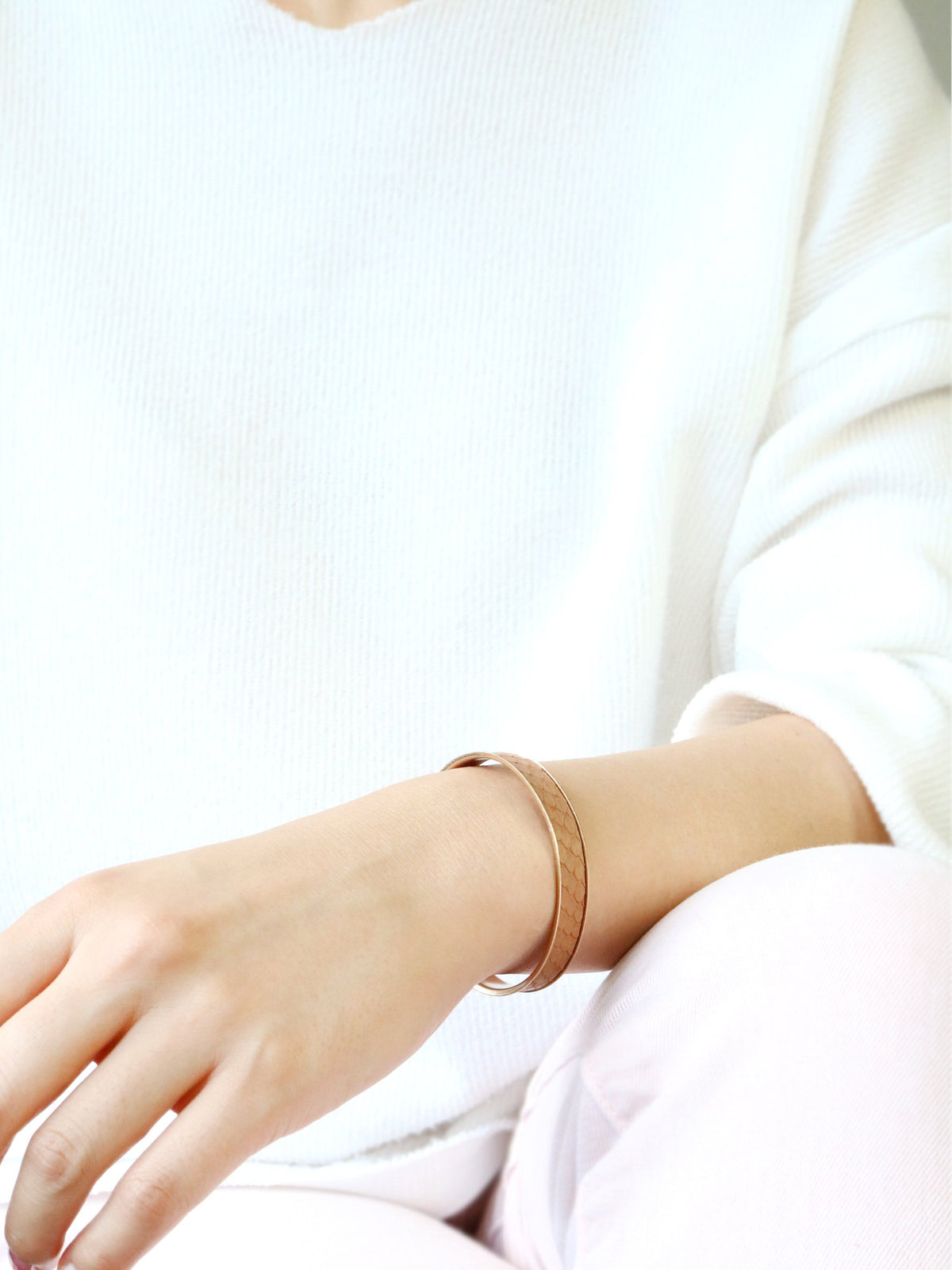 Leather Adjustable Cuff Bracelet - Bauble Sky