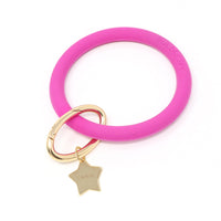 Silicone Key Ring Bracelet with Star - Bauble Sky
