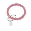 Personalized Silicone Keyring Bracelet with Hexagon - Bauble Sky