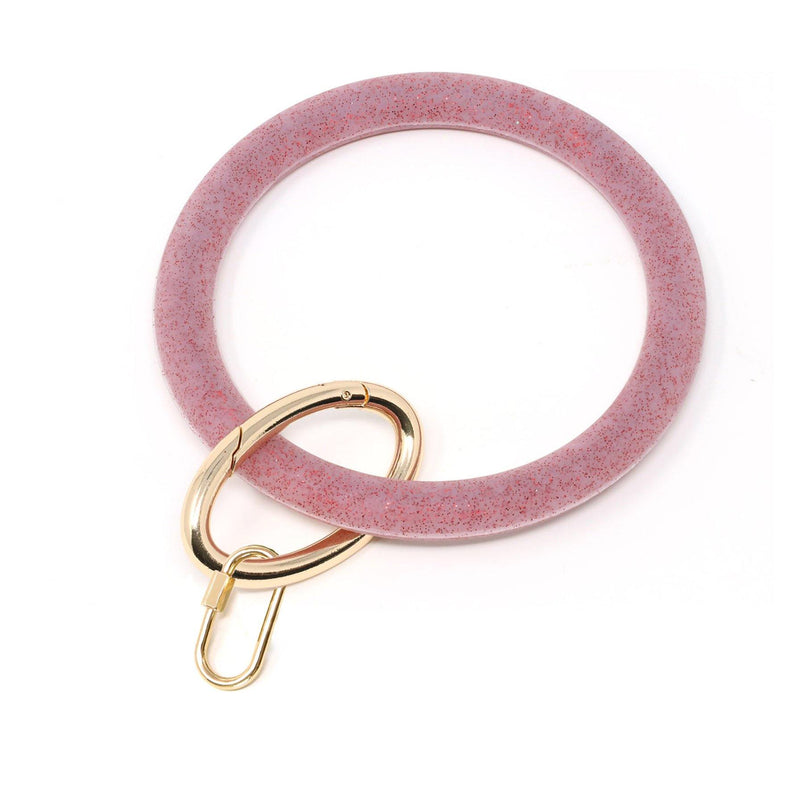 Silicone Keyring Bracelet with Carabiner Lock - Bauble Sky