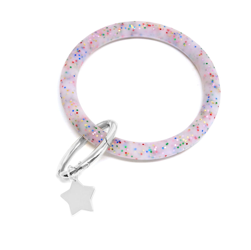 Silicone Key Ring Bracelet with Star - Bauble Sky
