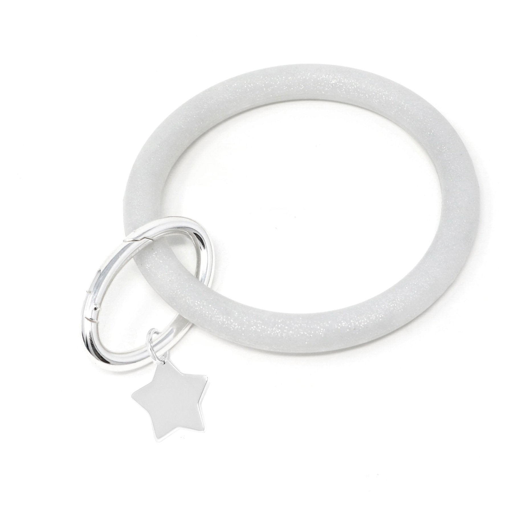 Silicone Key Ring Bracelet with Star - Bauble Sky
