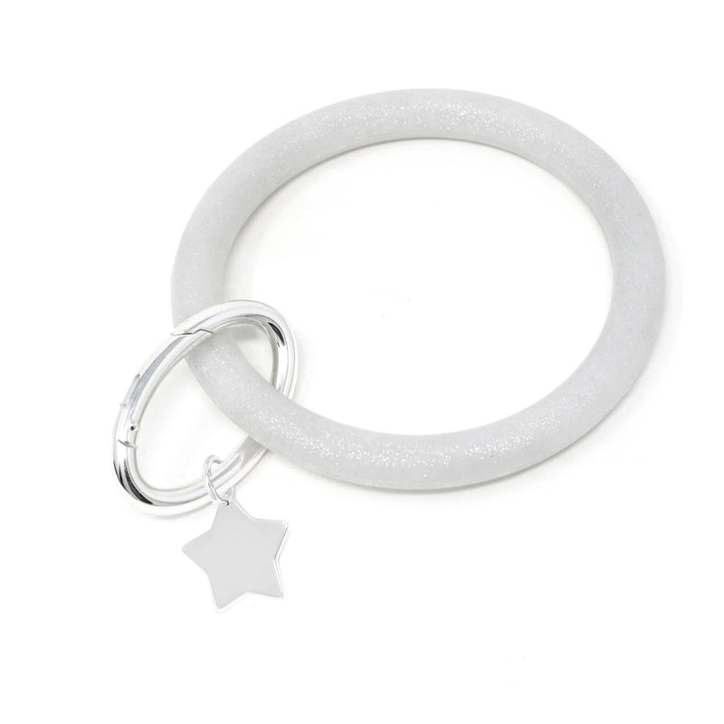 Silicone Key Ring Bracelet with Star - Bauble Sky
