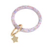 Silicone Key Ring Bracelet with Star - Bauble Sky