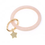 Silicone Key Ring Bracelet with Star - Bauble Sky