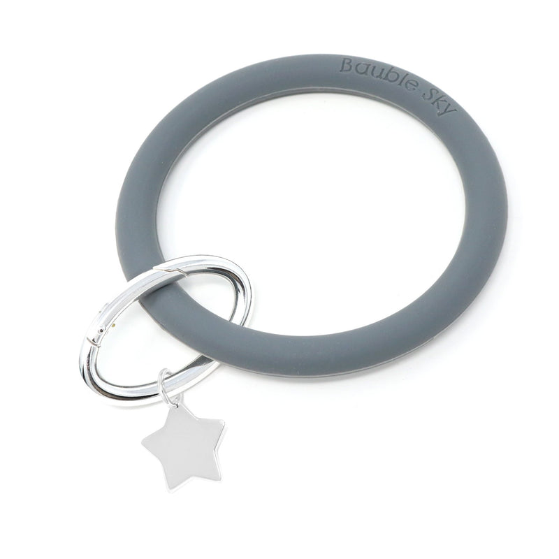 Silicone Key Ring Bracelet with Star - Bauble Sky