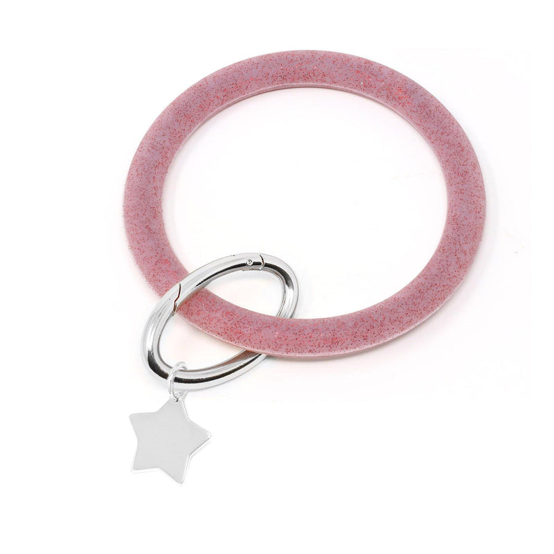Silicone Keyring Bracelet with Star - Bauble Sky