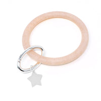 Silicone Key Ring Bracelet with Star - Bauble Sky