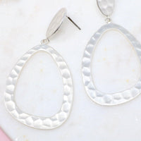 Teardrop Metal Earring - Bauble Sky