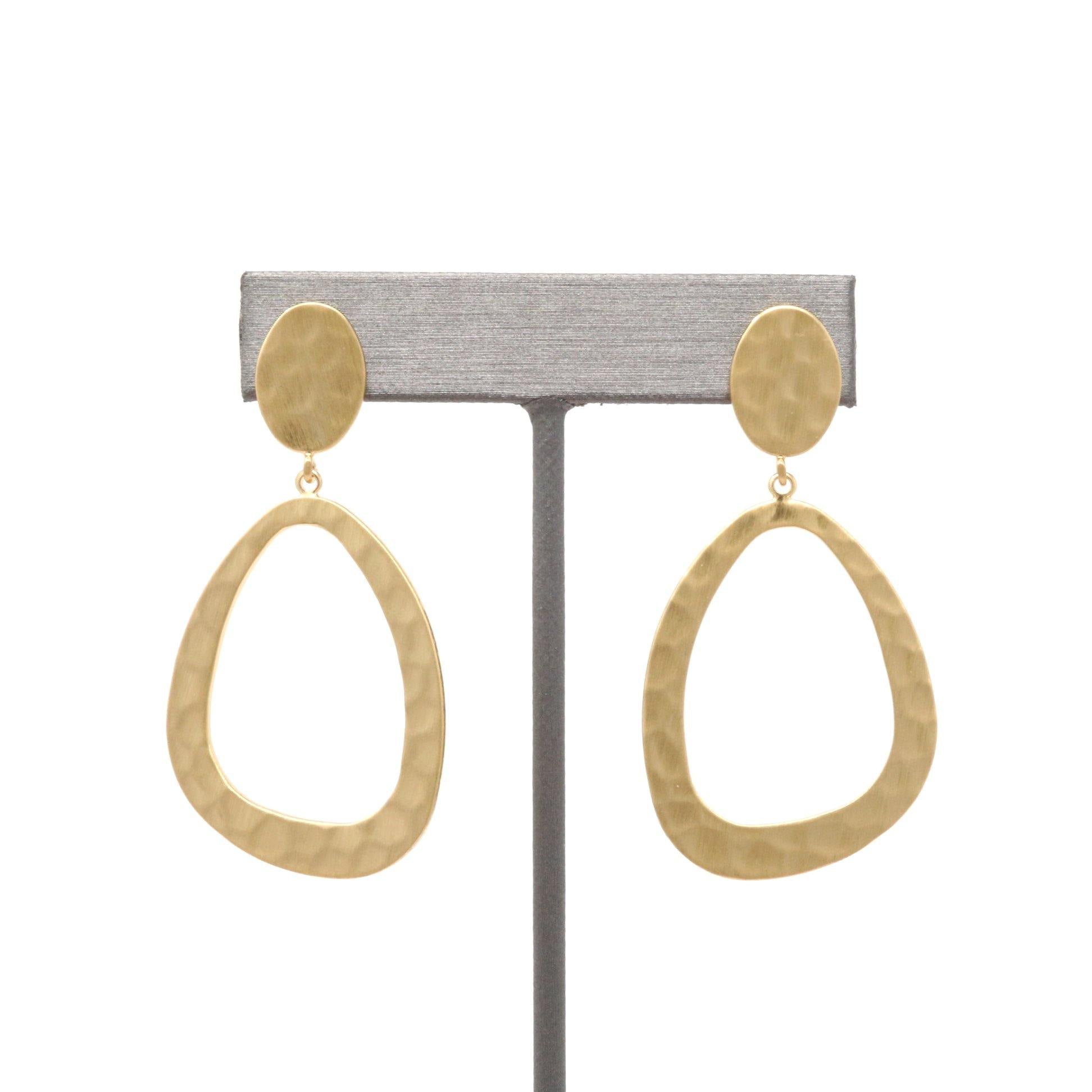 Teardrop Metal Earring - Bauble Sky