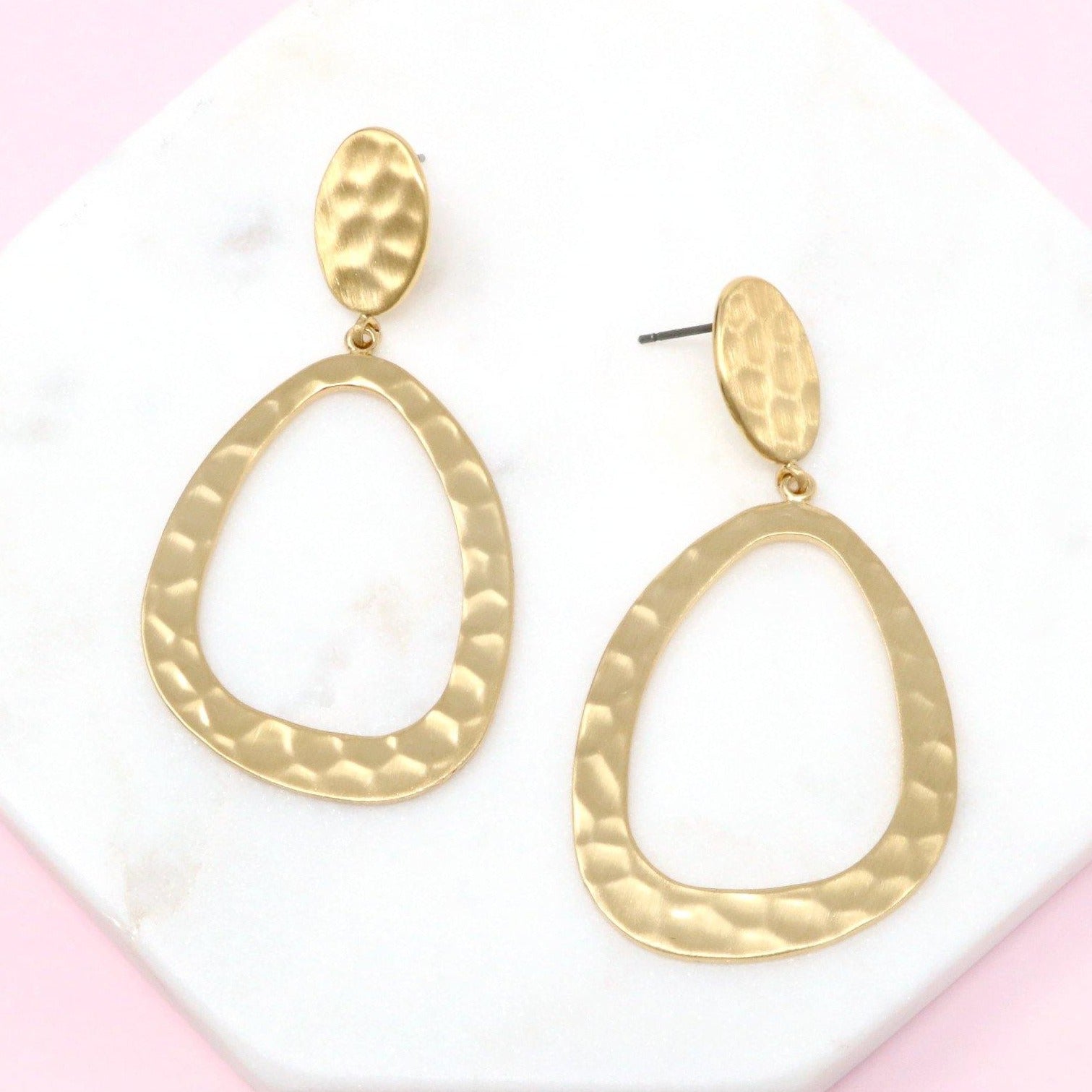 Teardrop Metal Earring - Bauble Sky
