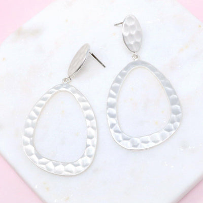Teardrop Metal Earring - Bauble Sky