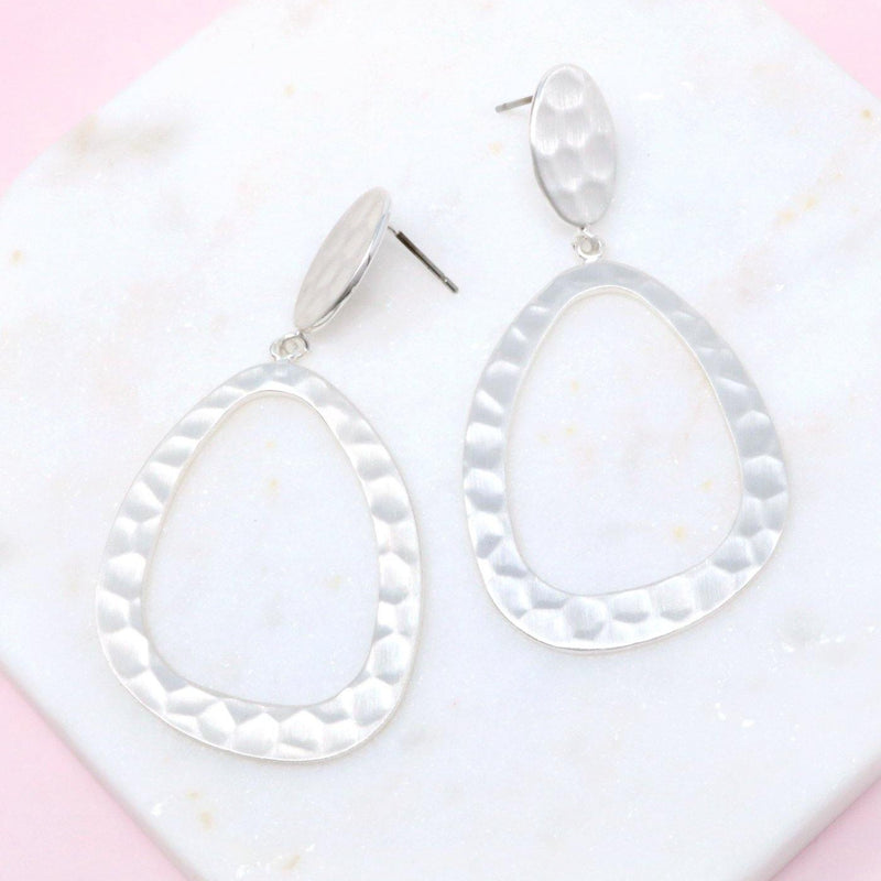 Teardrop Metal Earring - Bauble Sky