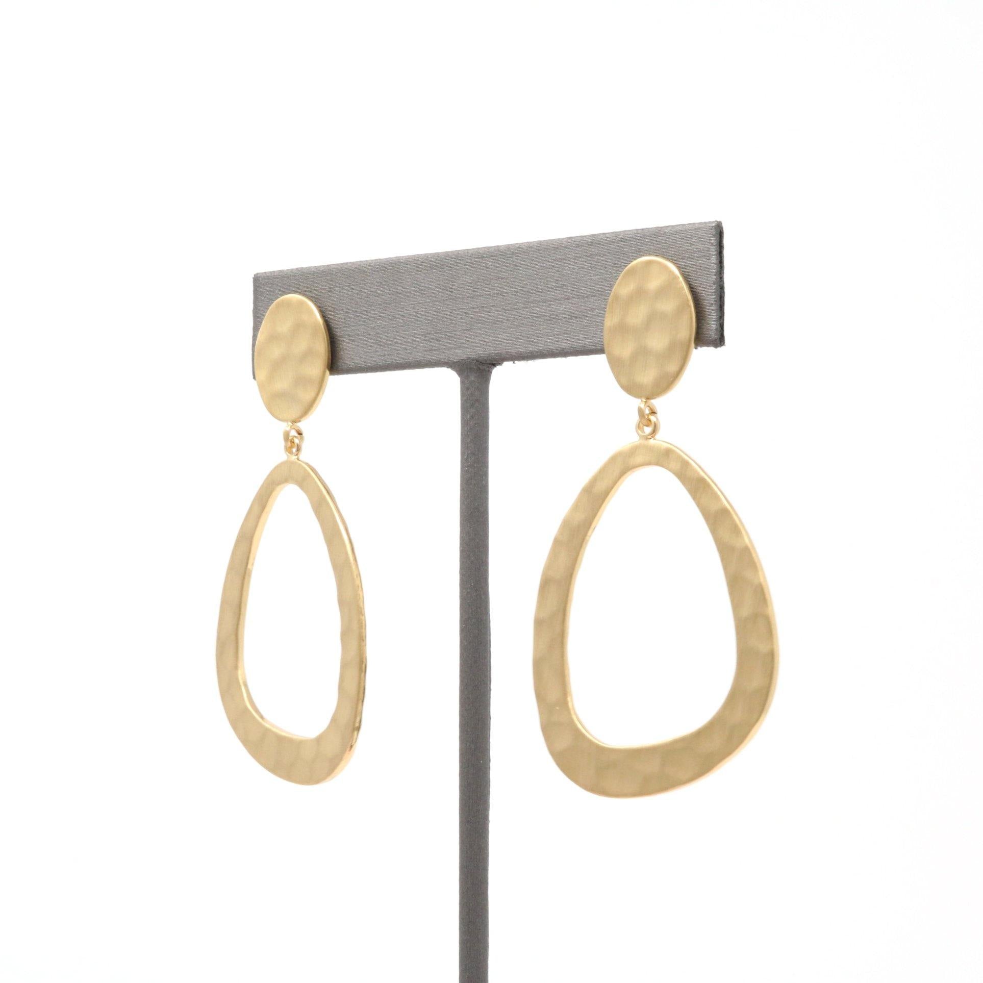 Teardrop Metal Earring - Bauble Sky