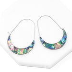 Crescent Resin Hoop Earring - Bauble Sky