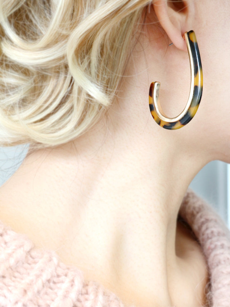 Tortoise Modern Hoop - Bauble Sky