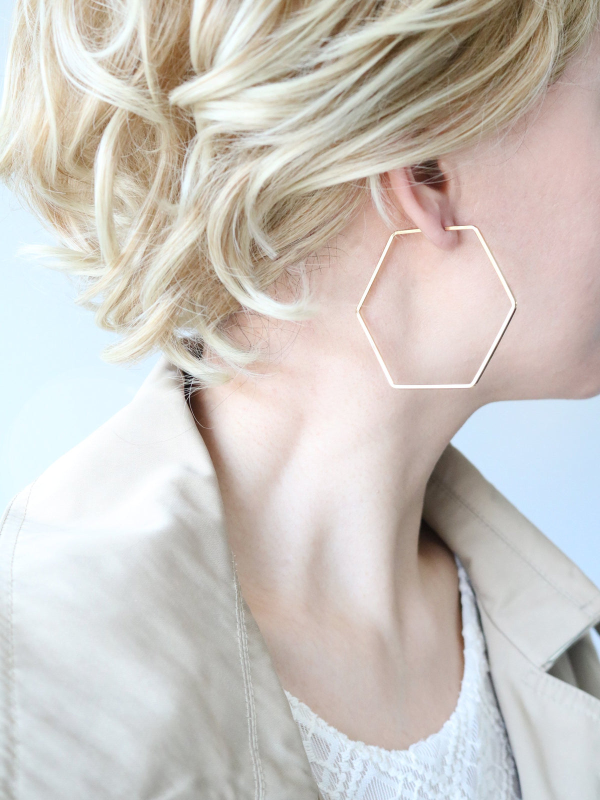 Lightweight Hexagon Hoop - Bauble Sky