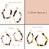 Hexagon Resin Hoop Earring - Bauble Sky