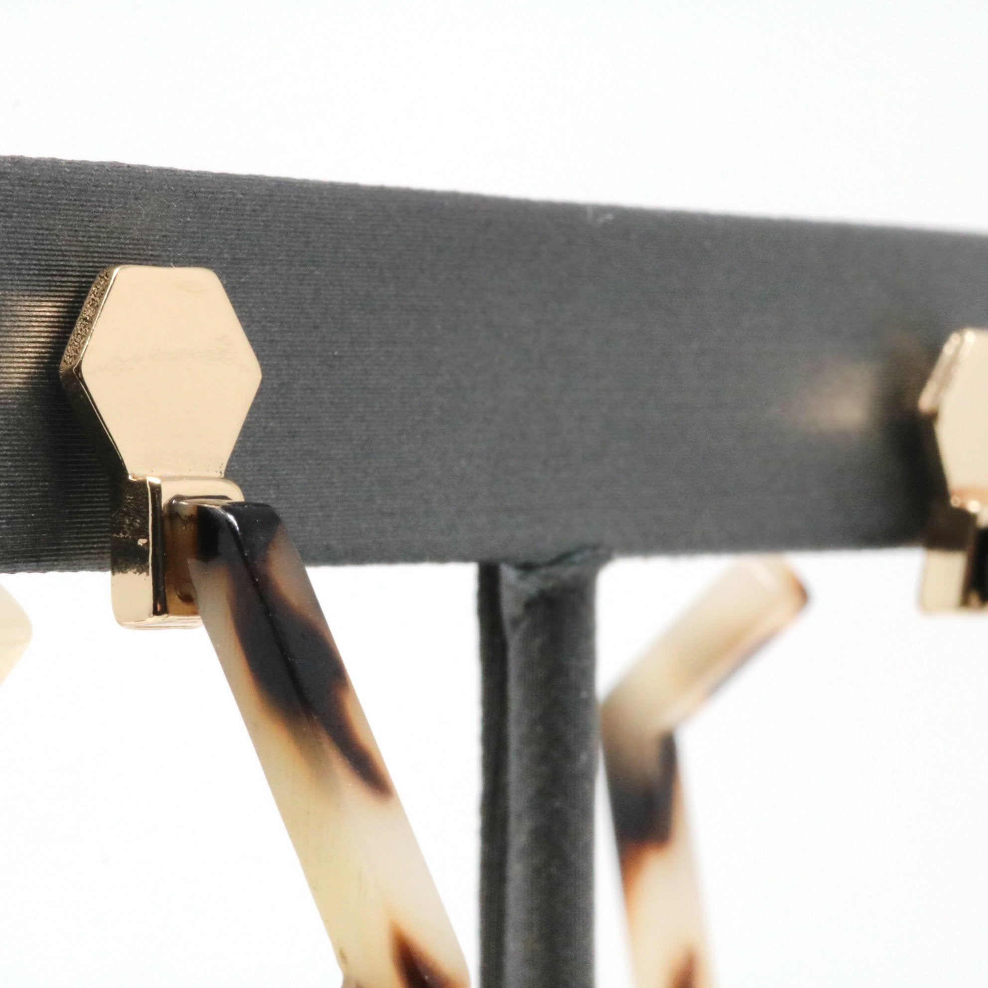 Hexagon Resin Hoop Earring - Bauble Sky