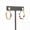 Hexagon Resin Hoop Earring - Bauble Sky