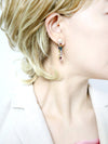 Hexagon Resin Hoop Earring - Bauble Sky