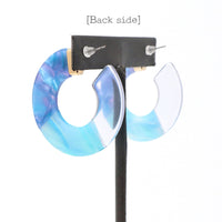 Resin Acetate Hoop Earring - Bauble Sky