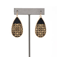 Wooden Teardrop Earring - Bauble Sky
