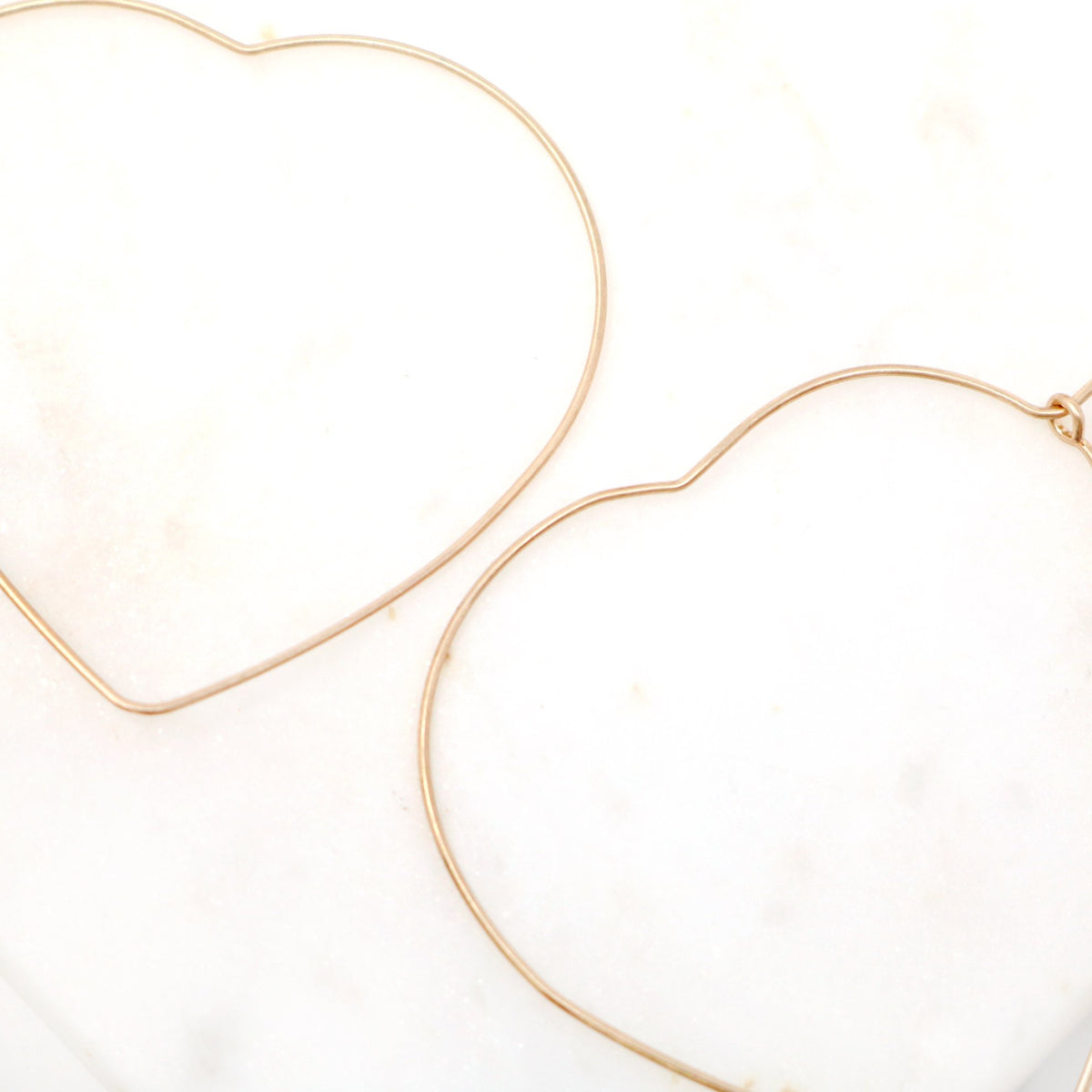 Lightweight Heart Metal Hoop - Bauble Sky