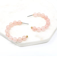 Semi-precious Stone Hoop Earring - Bauble Sky