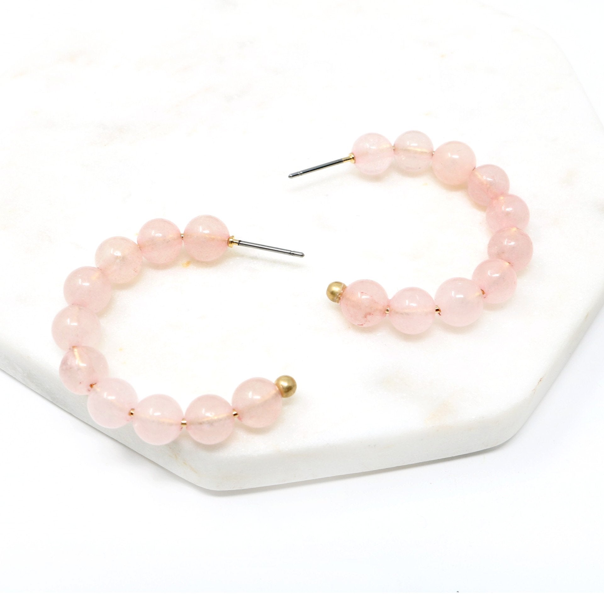 Semi-precious Stone Hoop Earring - Bauble Sky