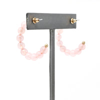 Semi-precious Stone Hoop Earring - Bauble Sky