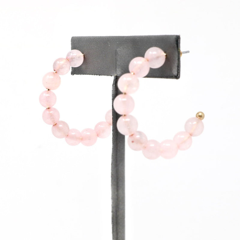 Semi-precious Stone Hoop Earring - Bauble Sky