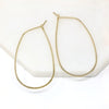Modern Teardrop Hoop - Bauble Sky