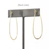 Modern Teardrop Hoop - Bauble Sky