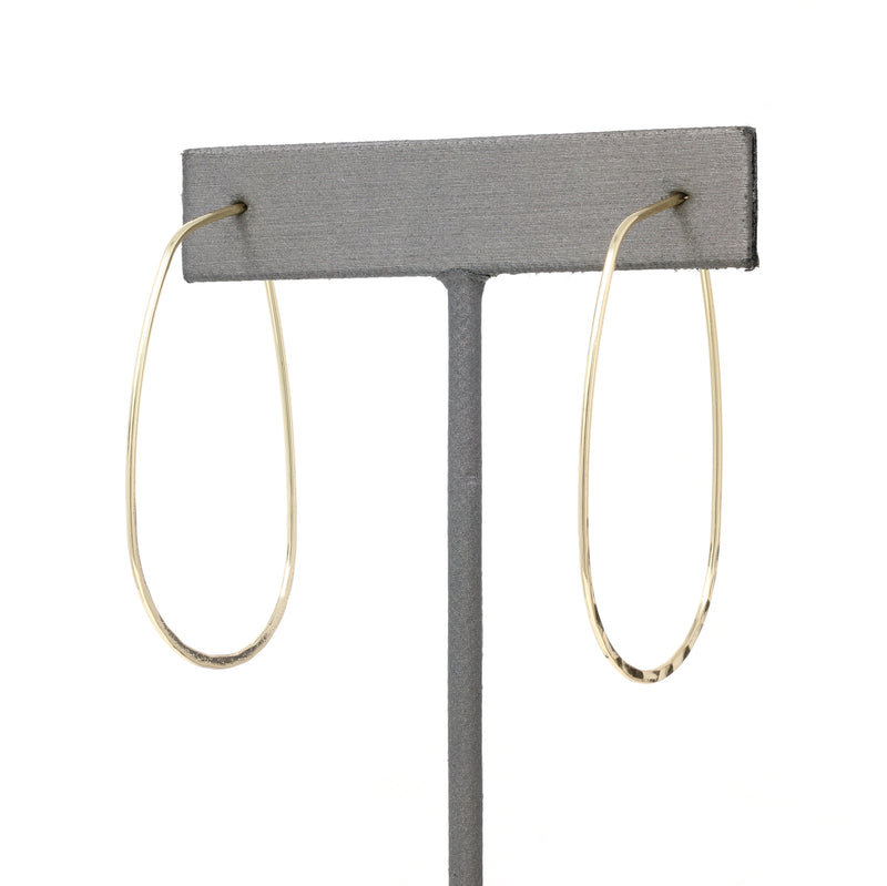 Modern Teardrop Hoop - Bauble Sky