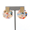 Circle Resin Statement Earring - Bauble Sky