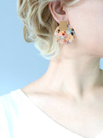 Circle Resin Statement Earring - Bauble Sky