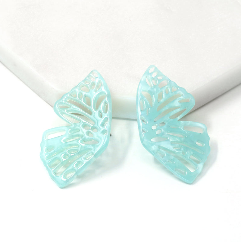 Butterly Resin Statement Earring - Bauble Sky