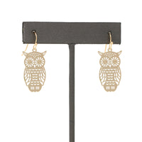 Filigree Owl Small Earring - Bauble Sky