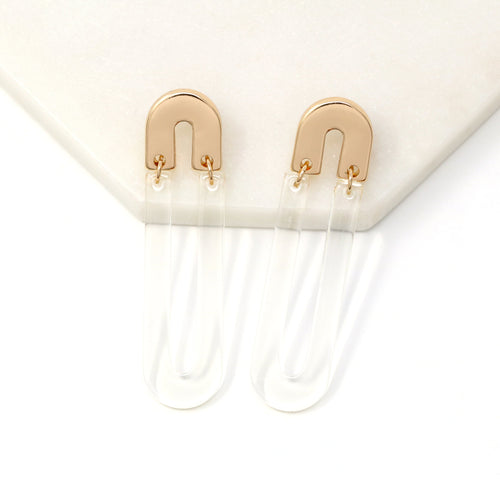 Modern Lucite Earring - Bauble Sky