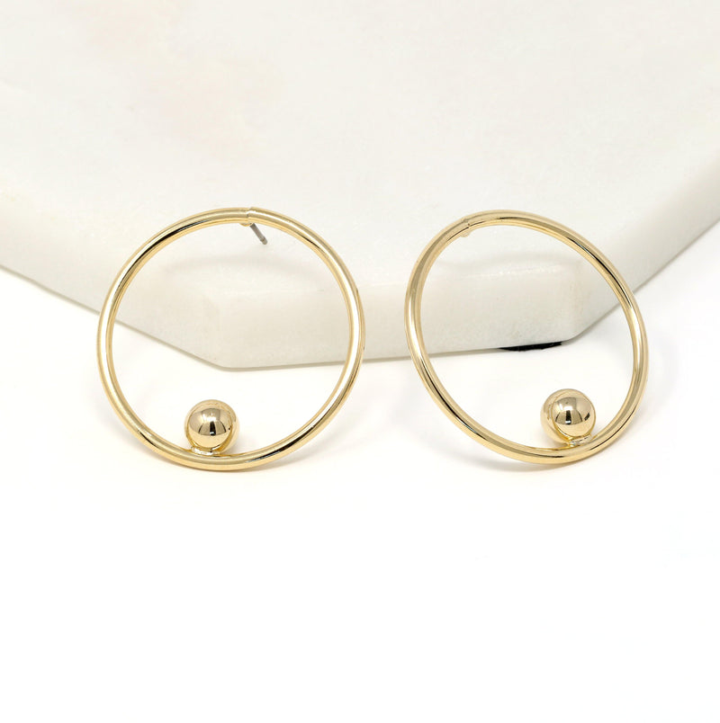 Oversized Bold Stud Earring - Bauble Sky