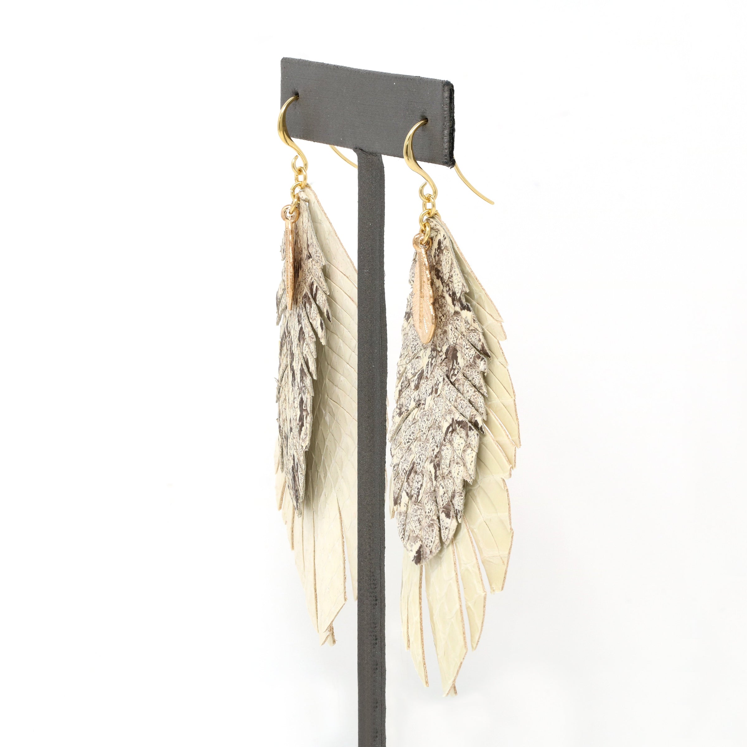Leather Leaf Earring - Bauble Sky