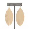 Leather Leaf Earring - Bauble Sky
