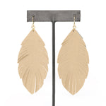 Leather Leaf Earring - Bauble Sky