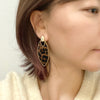 Animal Print Leather Earring