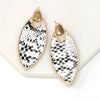 Animal Print Leather Earring