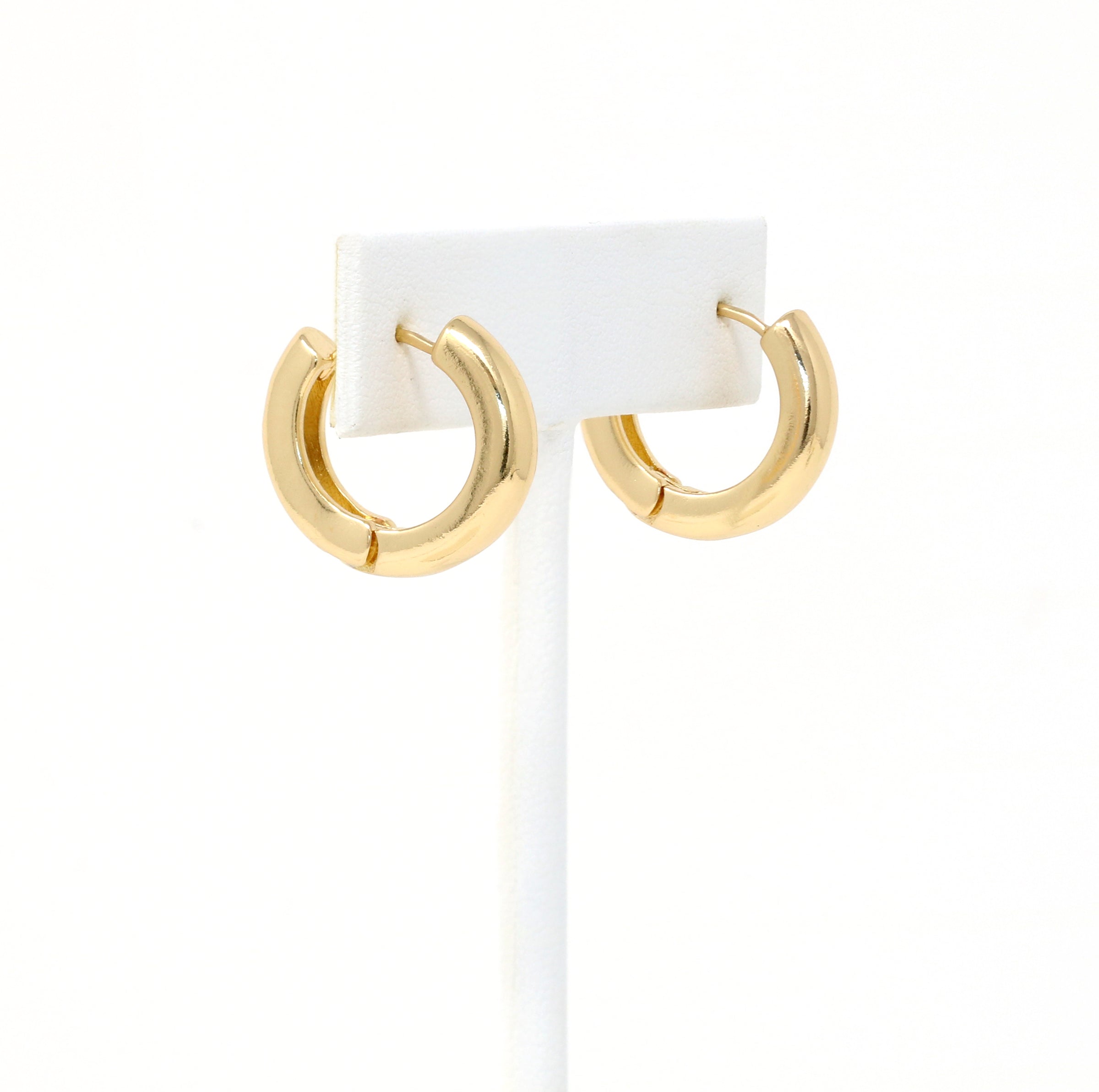 Minimalist Bold Huggie Hoop Earrings