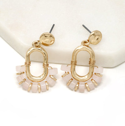 Natural Stone Earring